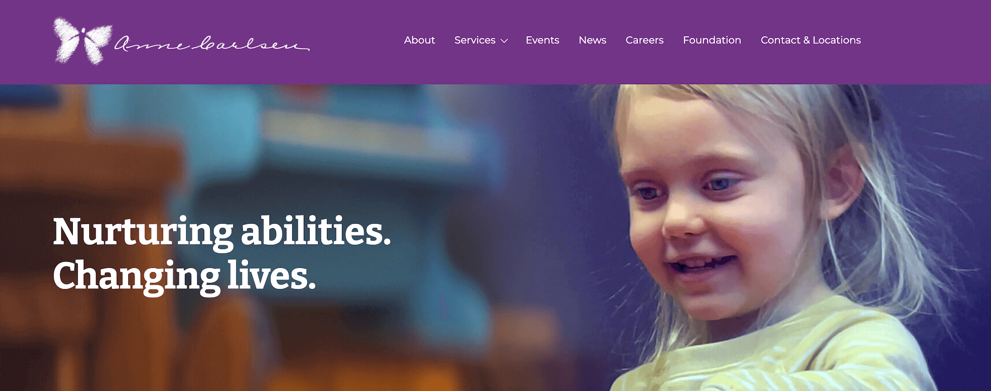 Anne Carlsen Center homepage