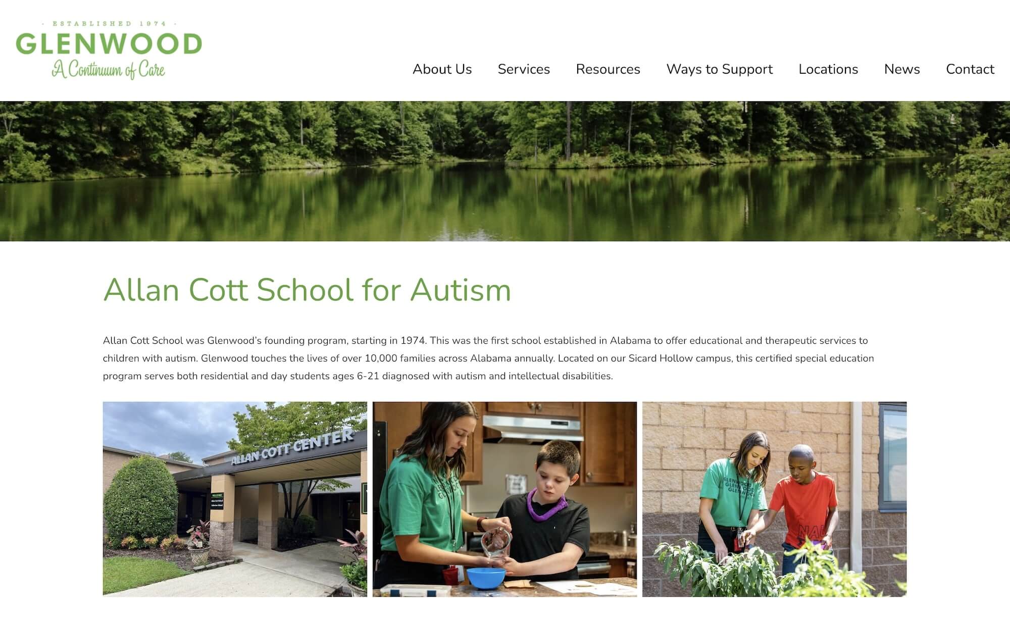 Glenwood Allan Cott School homepage