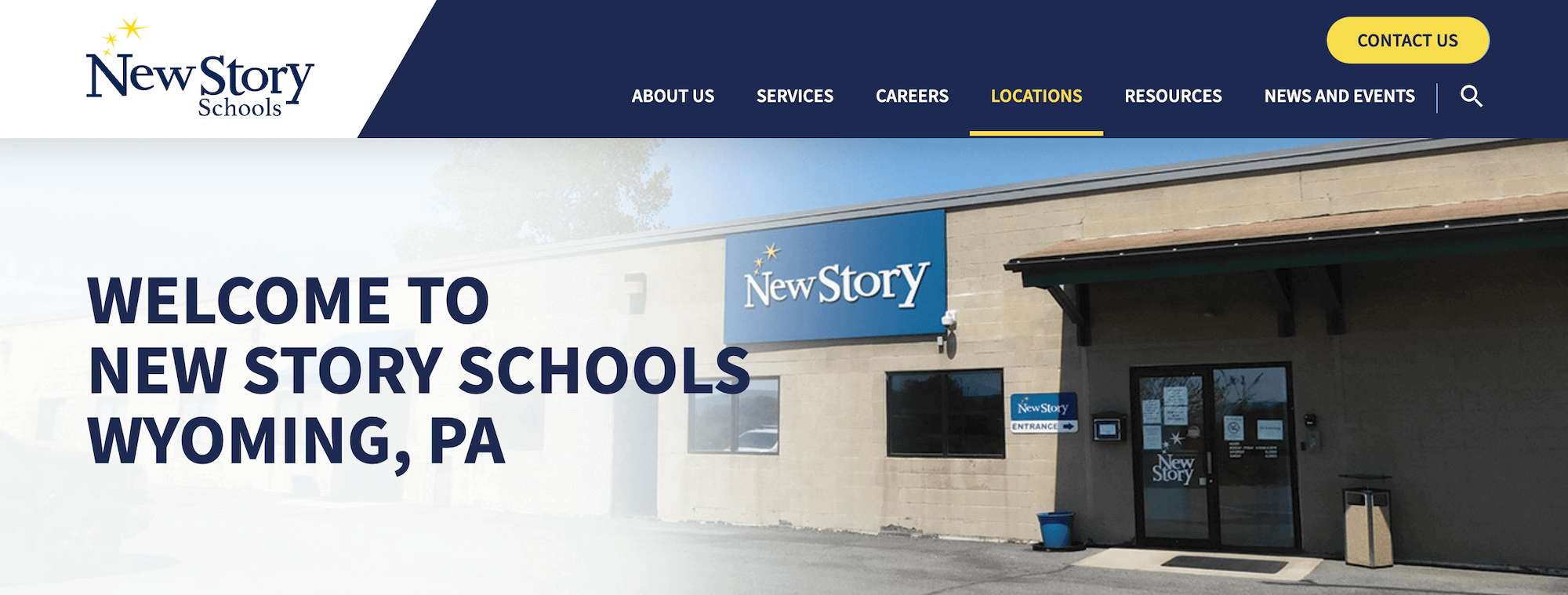 New Story Schools homepage