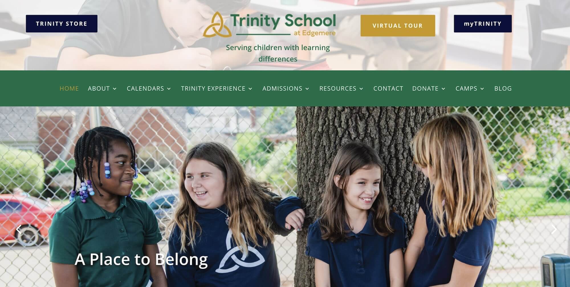 Trinity School at Edgemere homepage