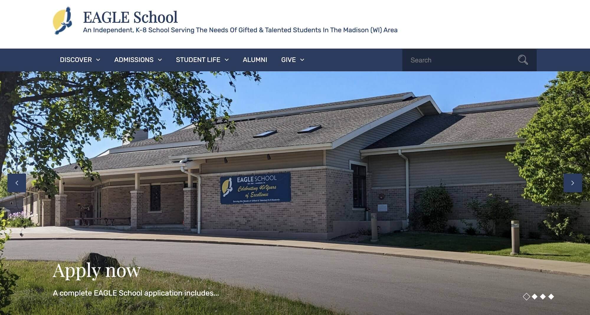 Eagle School homepage: An Independent, K-8 School Serving the Needs of Gifted & Talented Students in the Madison WI Area
