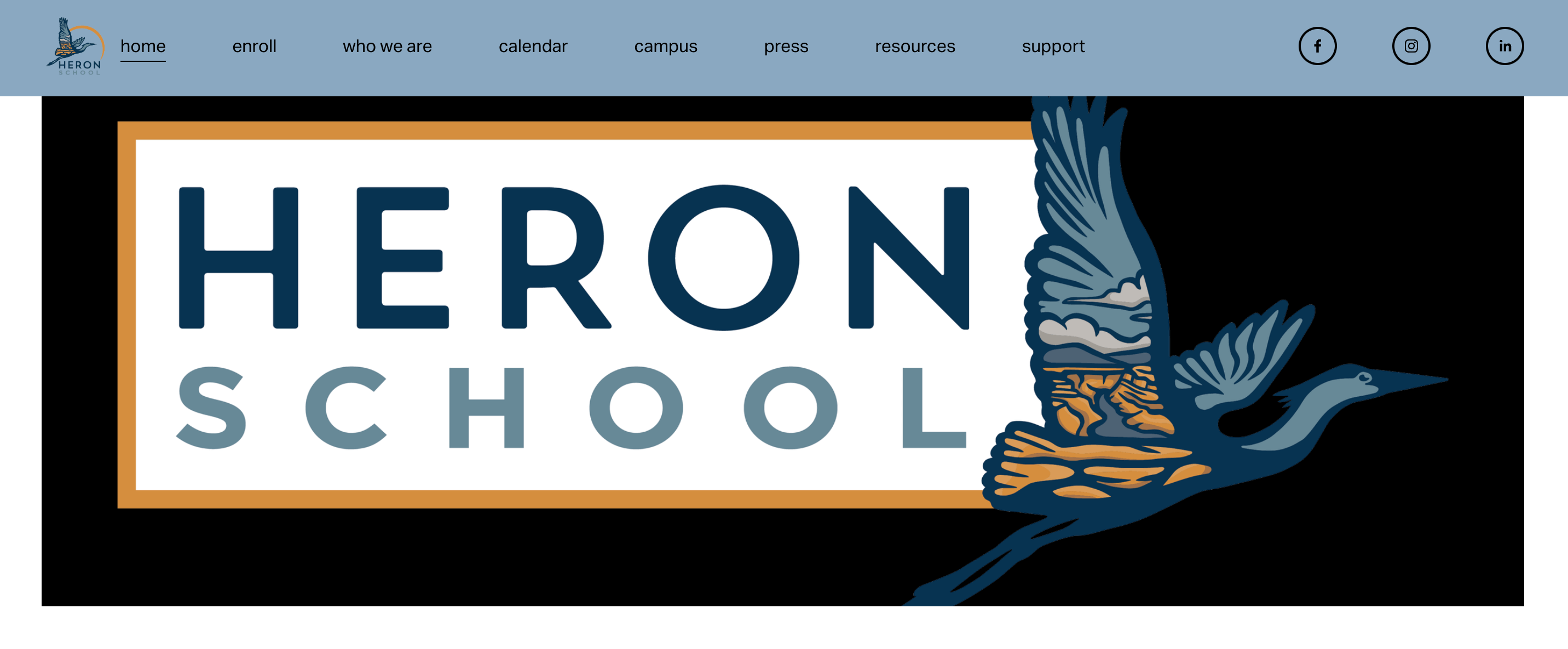 Heron School homepage