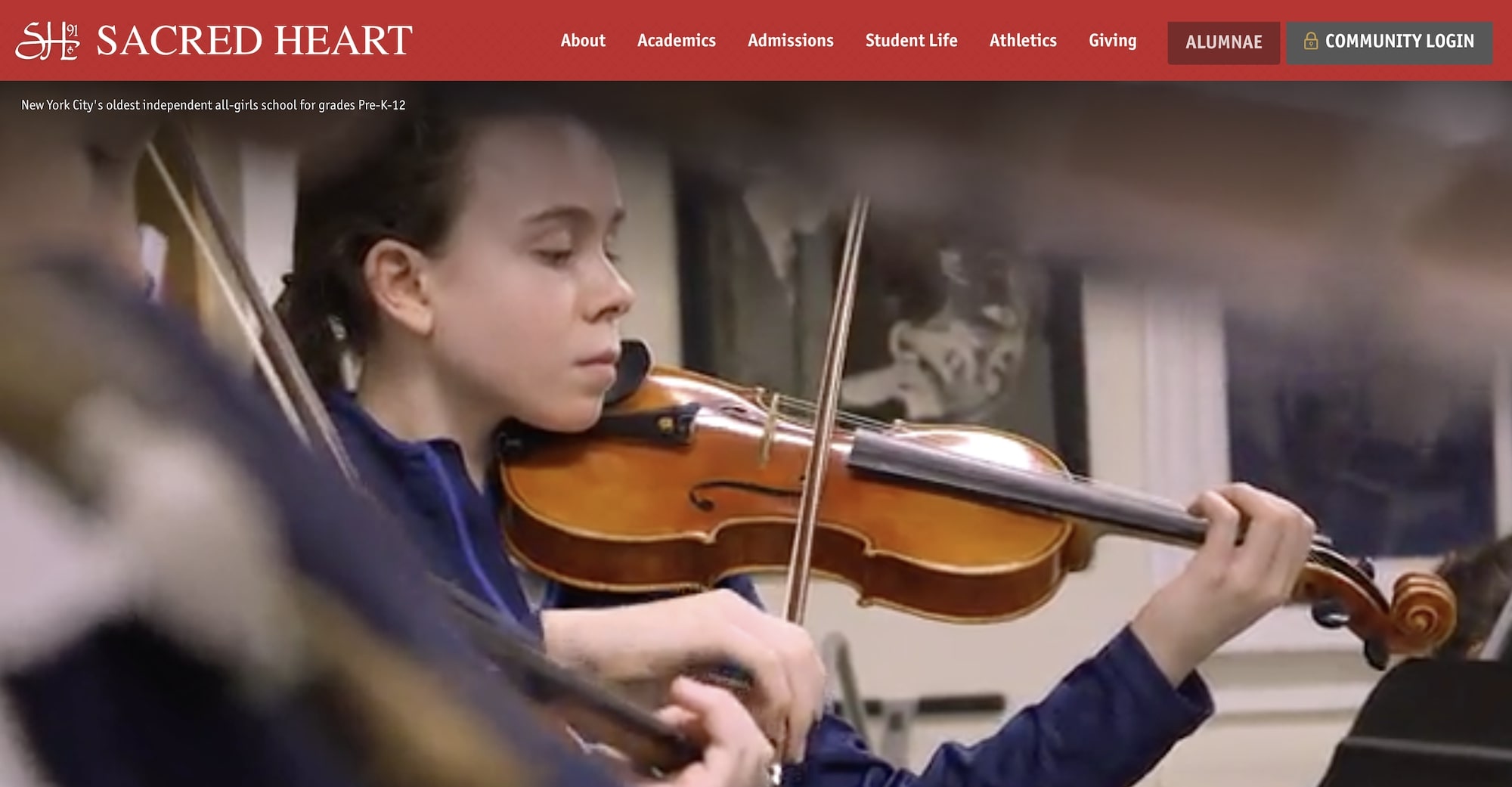 Convent of the Sacred Heart homepage