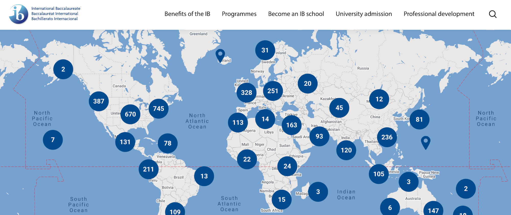 International Baccalaureate homepage