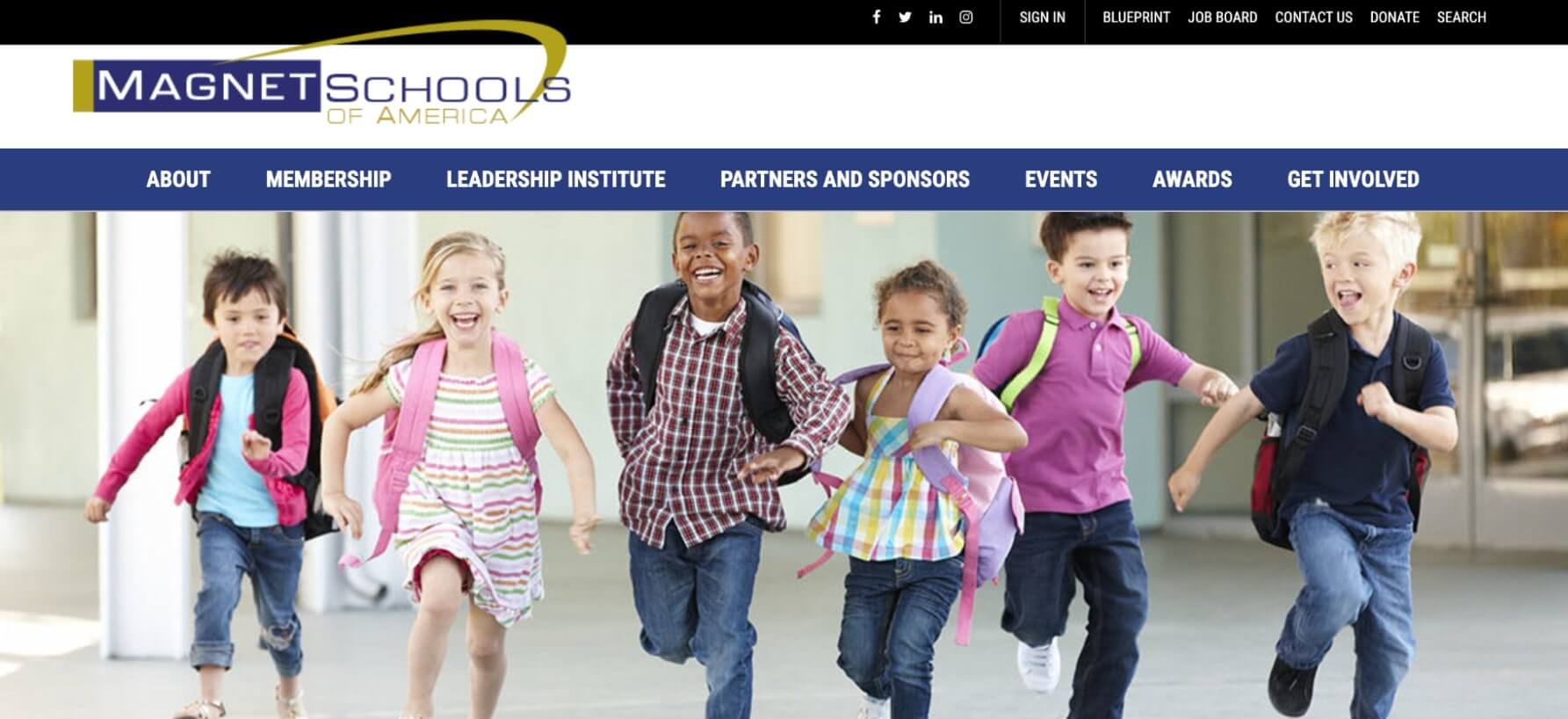 Magnet Schools of America homepage