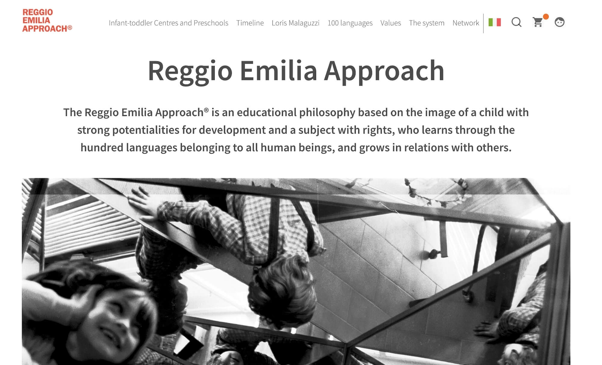 Reggio Emilia Approach homepage