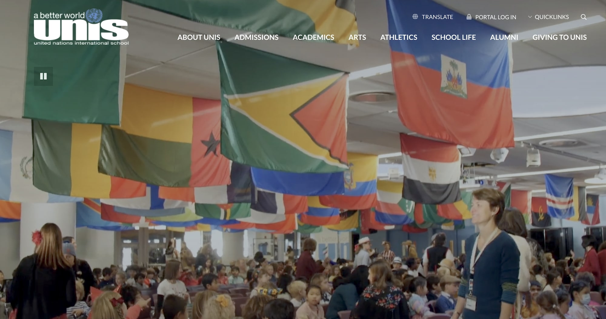 United Nations International School homepage