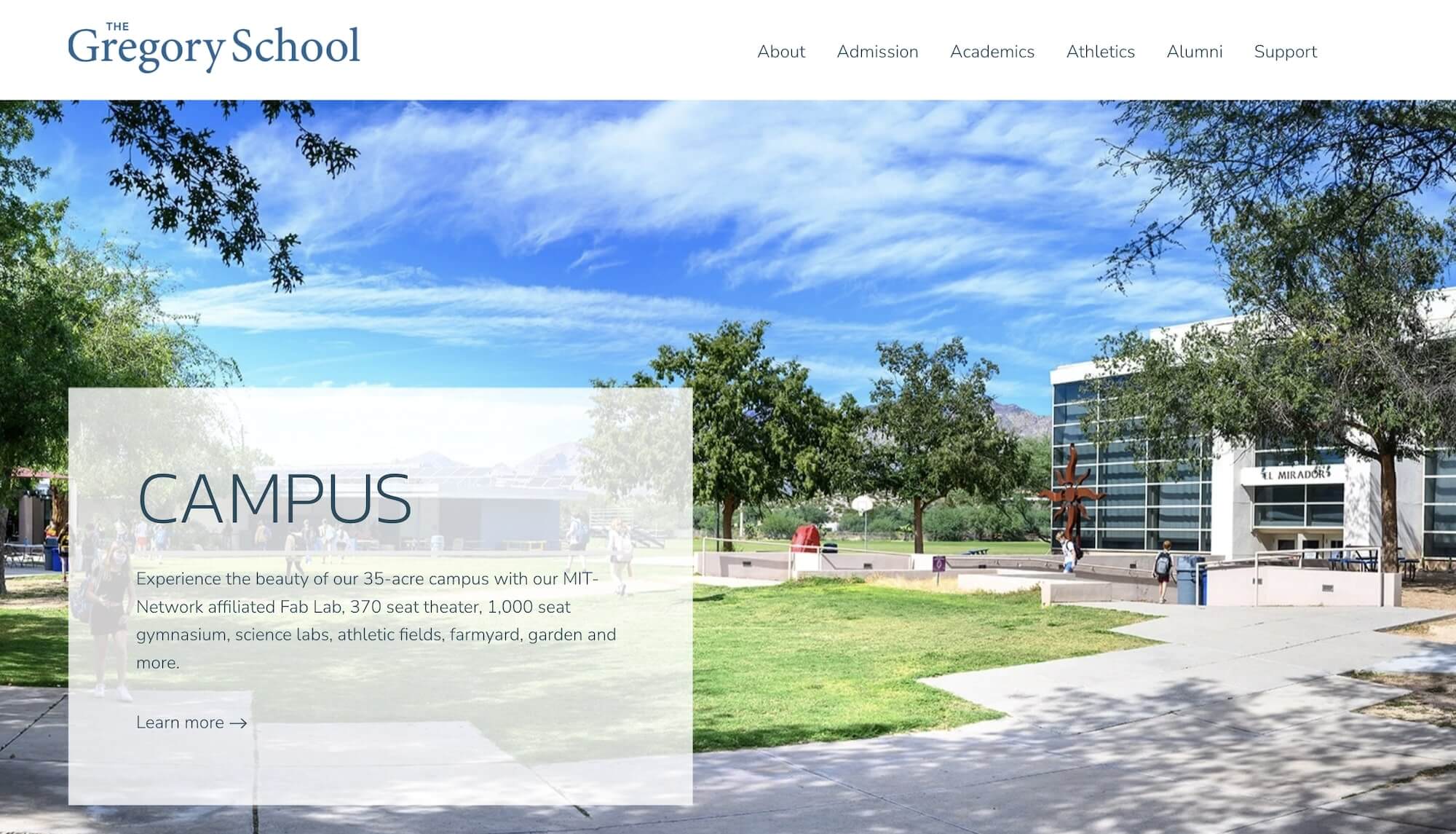 The Gregory School homepage