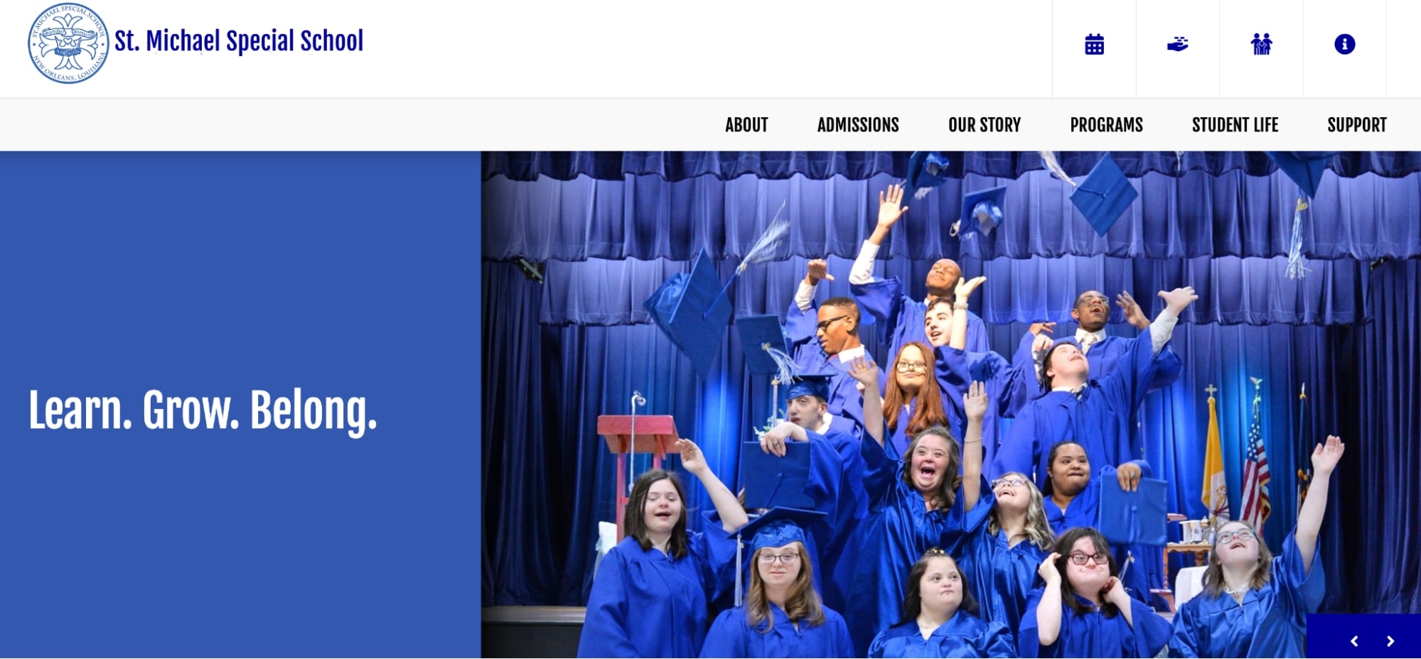 St. Michael Special School homepage: Learn. Grow. Belong.