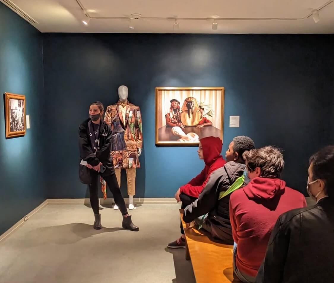 Fusion Academy students from the Ardmore campus on a field trip to Michener Art Museum