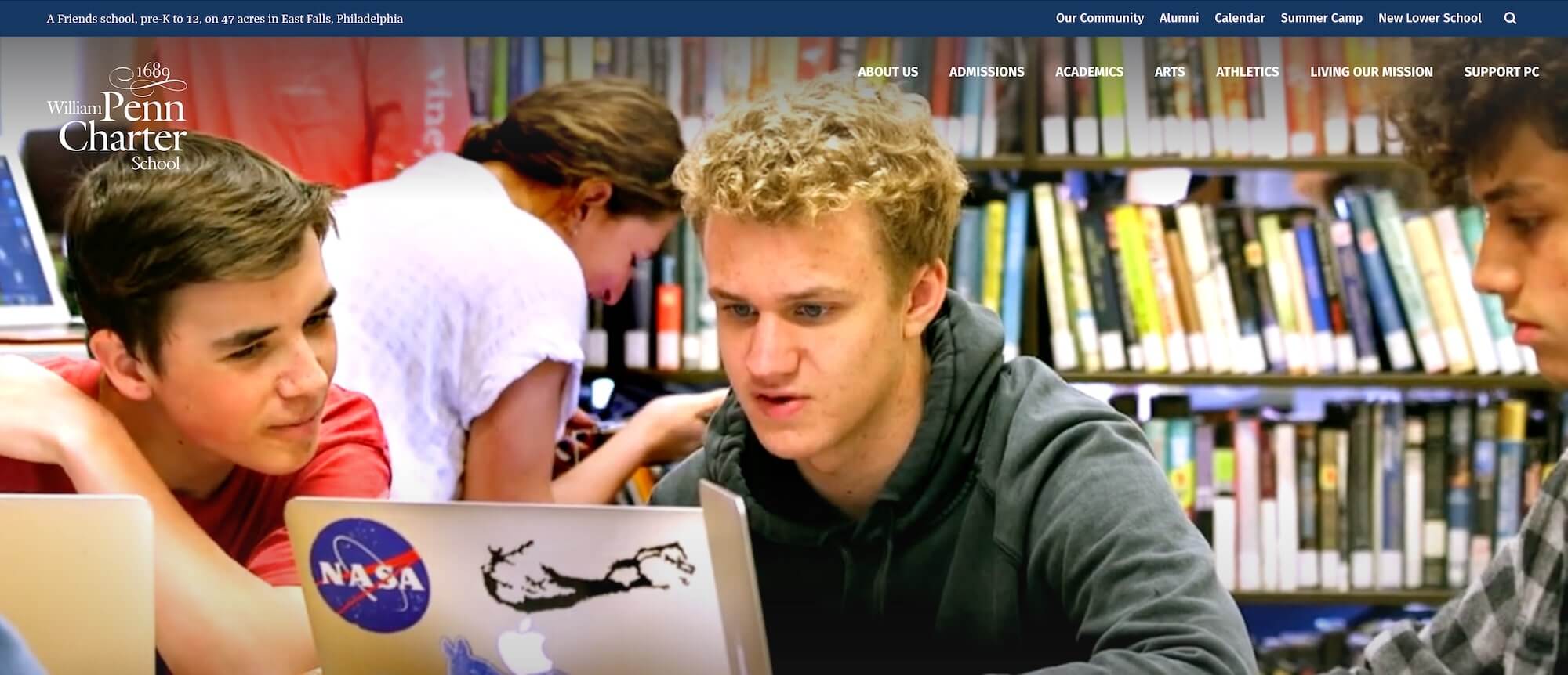 William Penn Charter School homepage