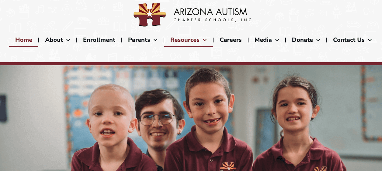 Arizona Autism Charter Schools, Inc. homepage