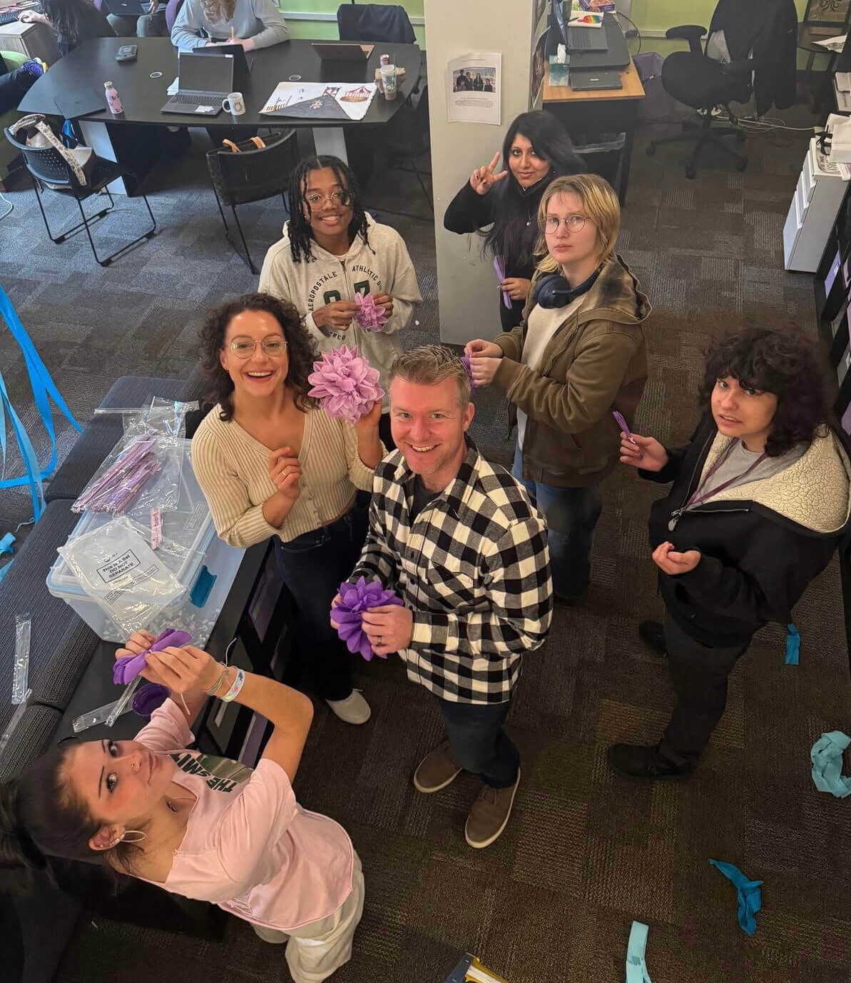 Fusion Academy Students at Club Meeting