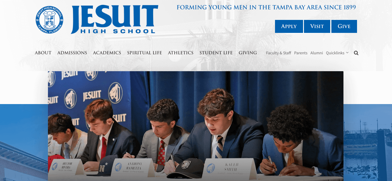 Jesuit High School homepage