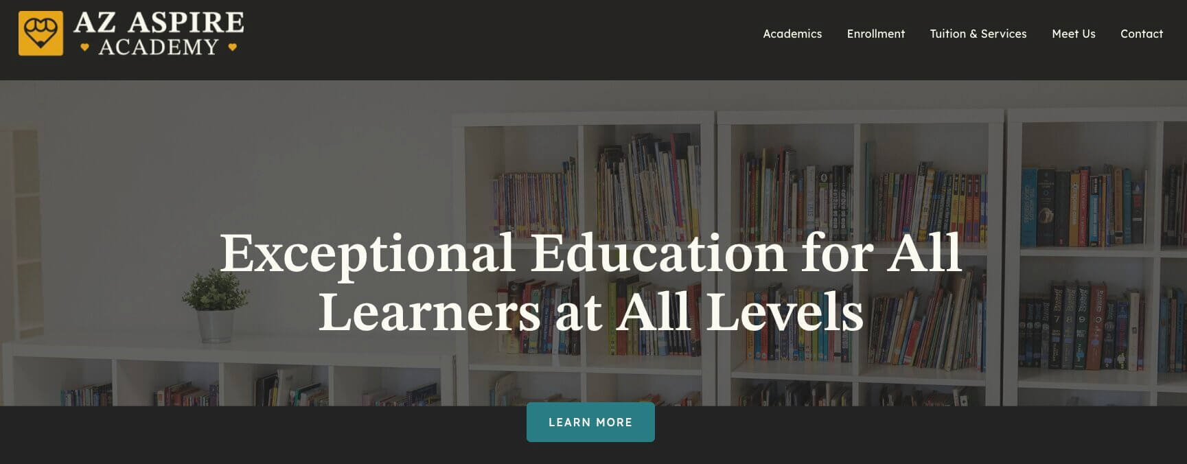 AZ Aspire Academy homepage: Exceptional Education for All Learners at All Levels