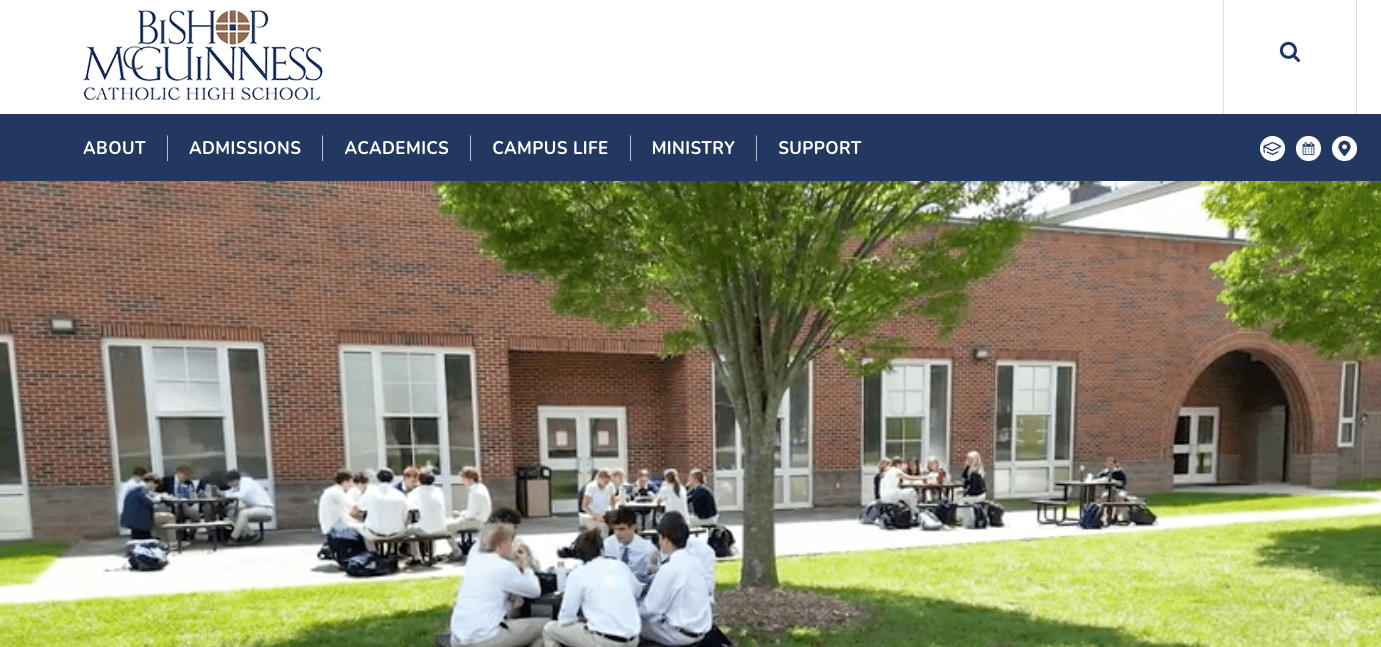 Bishop McGuinness Catholic High School homepage