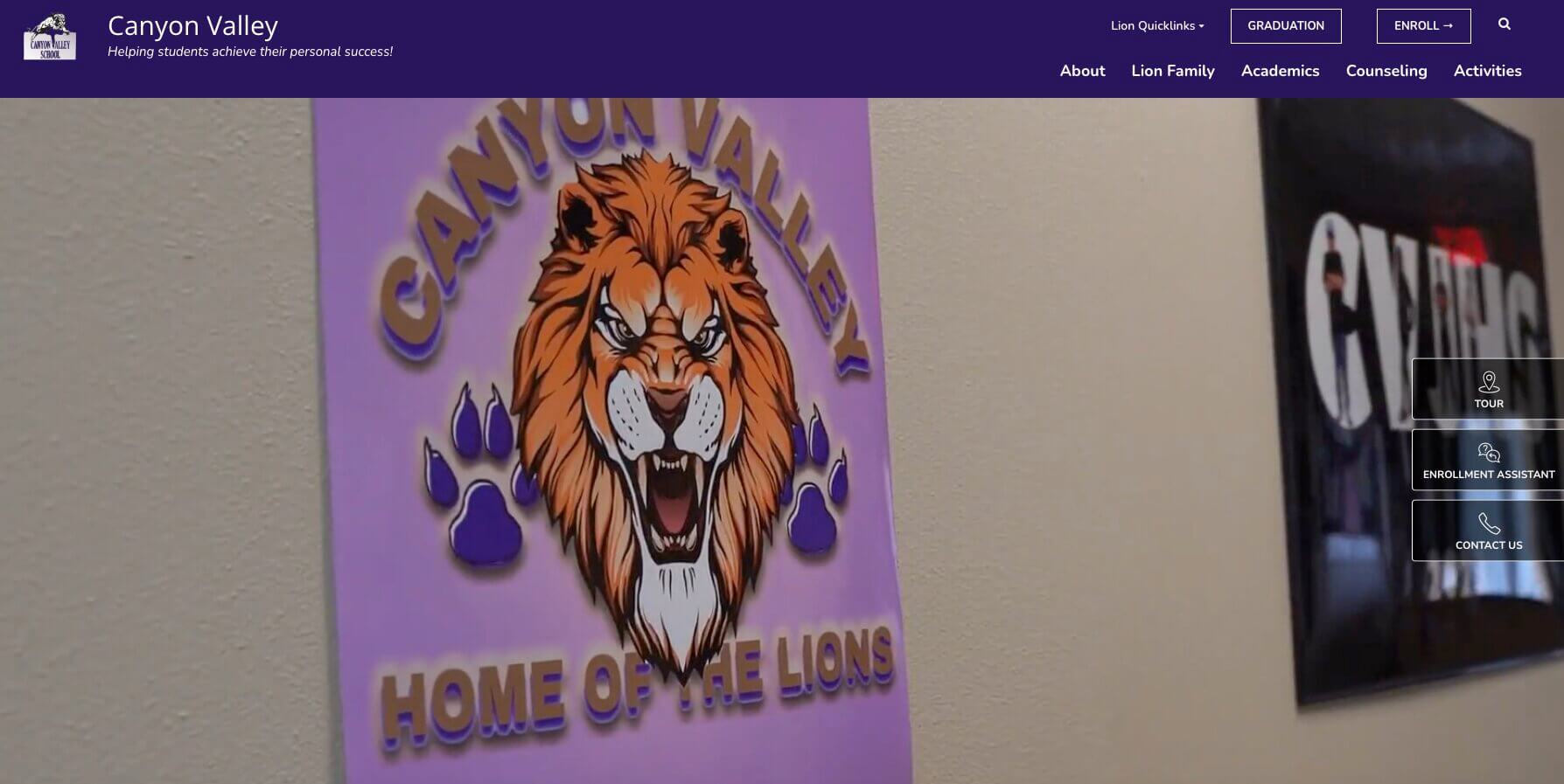Canyon Valley School homepage: Helping students achieve their personal success!