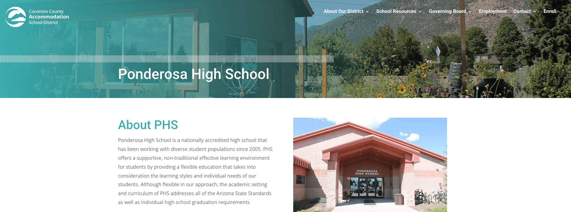 Ponderosa High School homepage: Nationally Accredited High School that has been working with diverse student population since 2005
