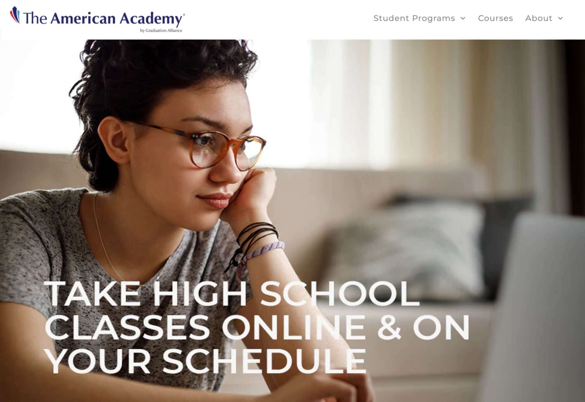 The American Academy homepage: Take High School Classes Online & On Your Schedule