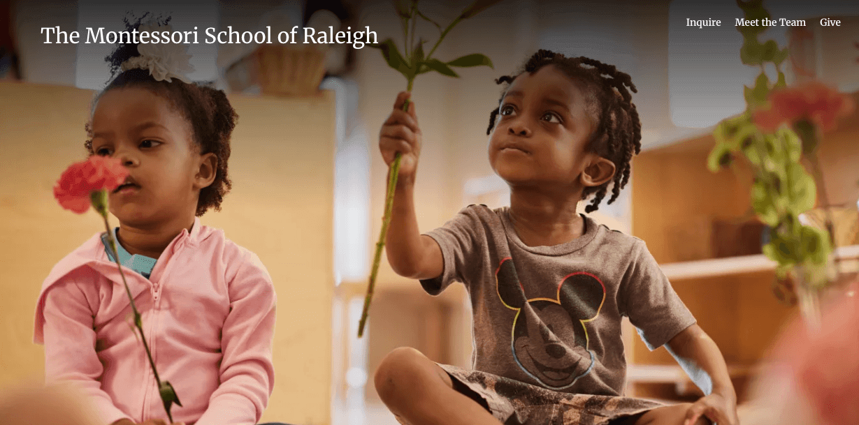 The Montessori School of Raleigh homepage