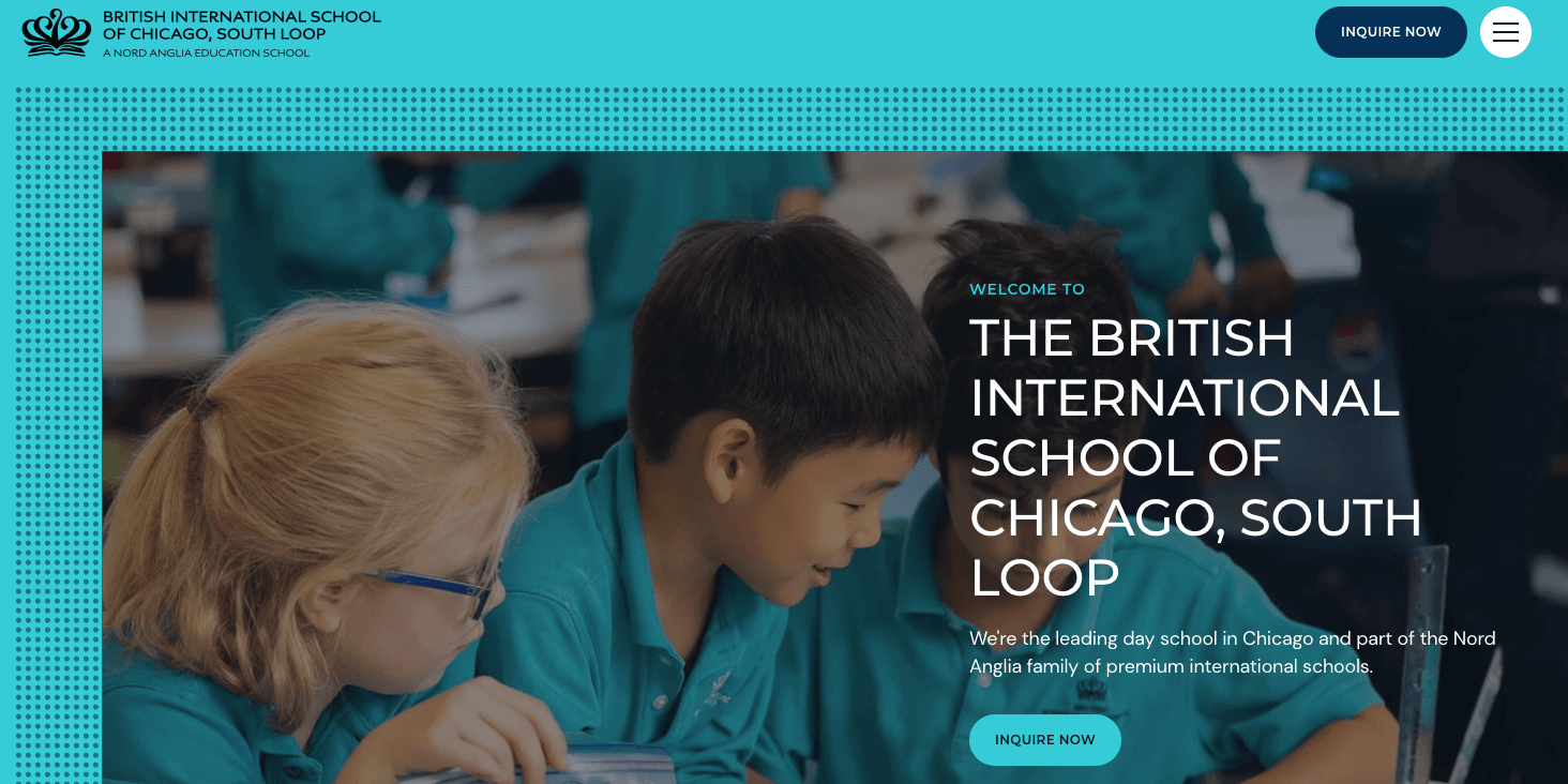 British International School of Chicago, South Loop homepage