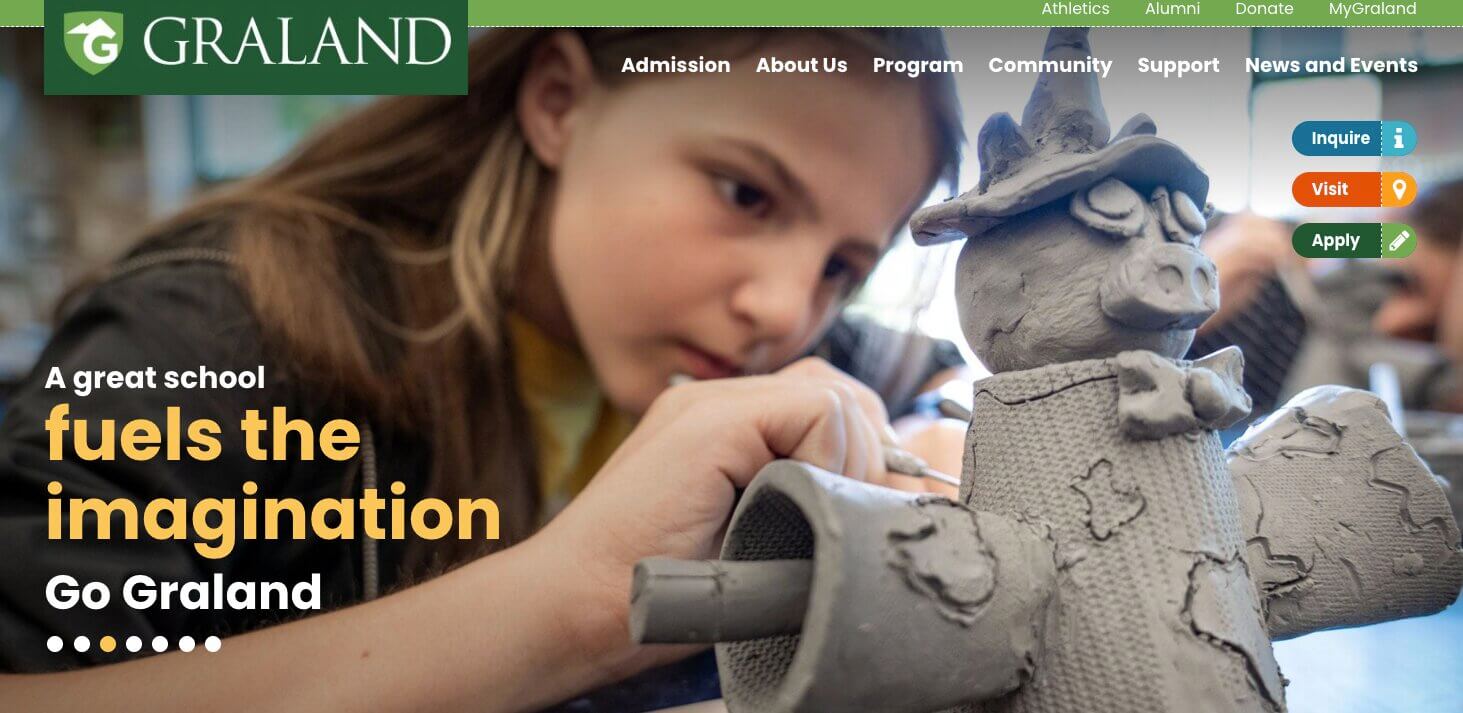 Graland Country Day School homepage: A great school fuels the imagination