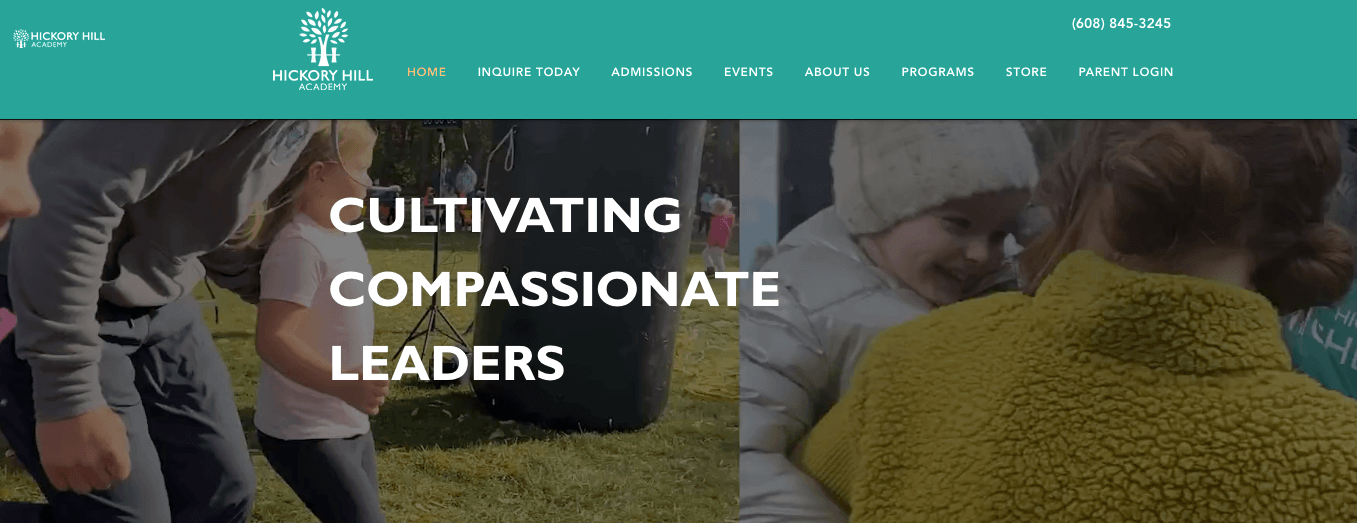 Hickory Hill Academy homepage: Cultivating Compassionate Leaders