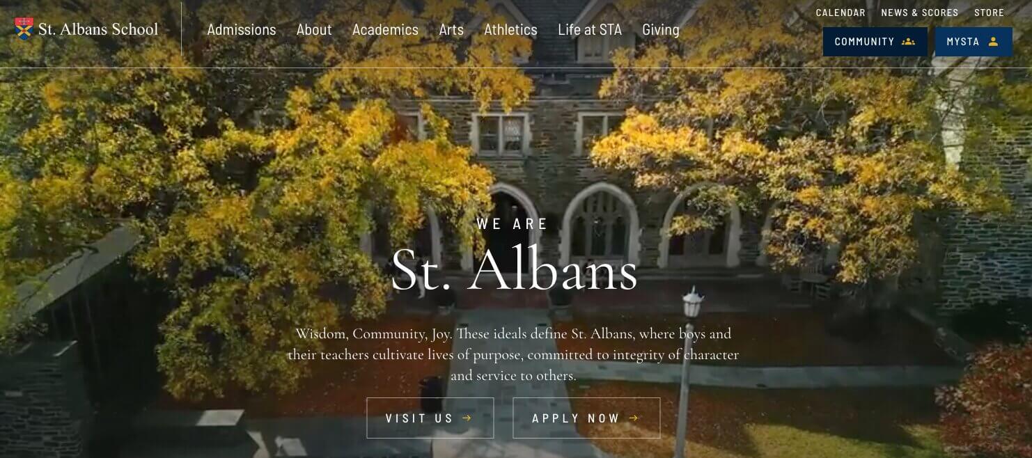 St. Albans School homepage