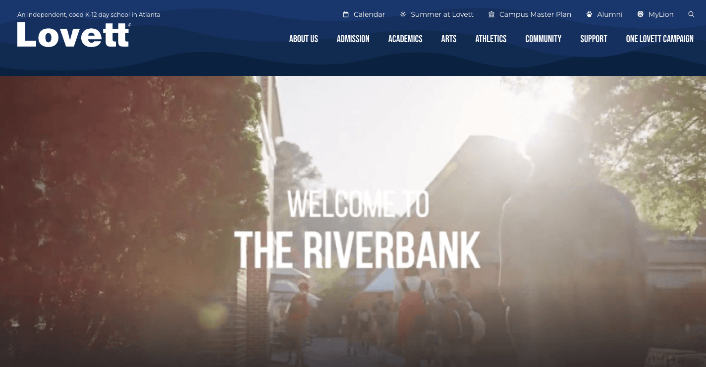 The Lovett School homepage: Welcome to the Riverbank