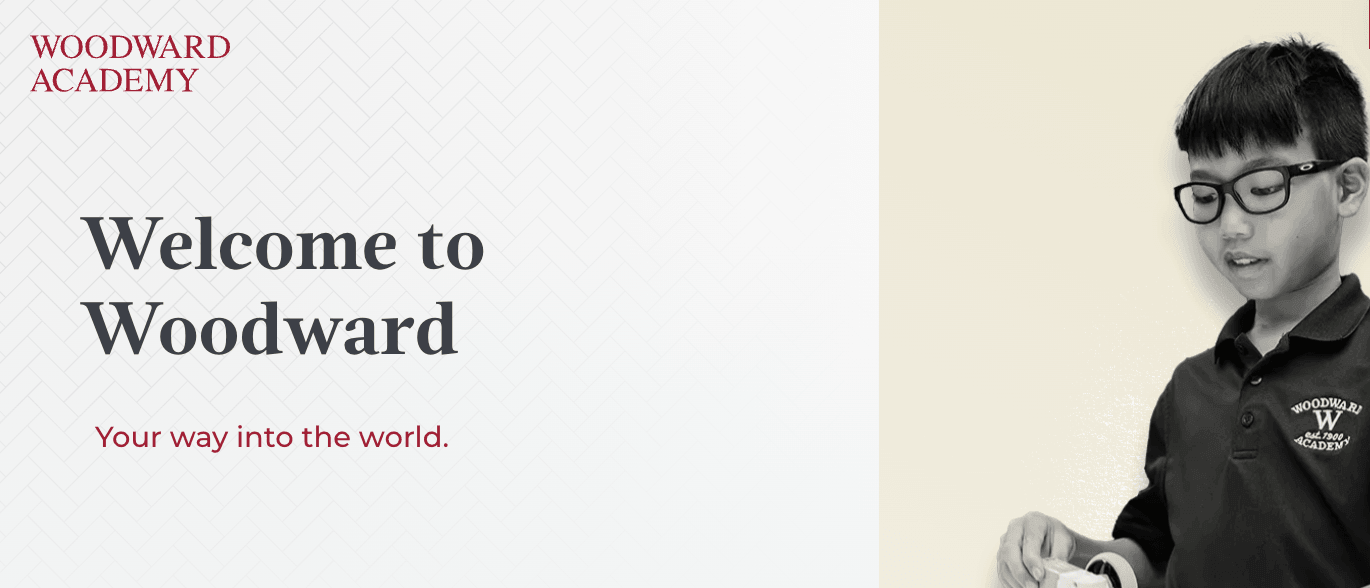 Woodward Academy homepage: Your way into the world.