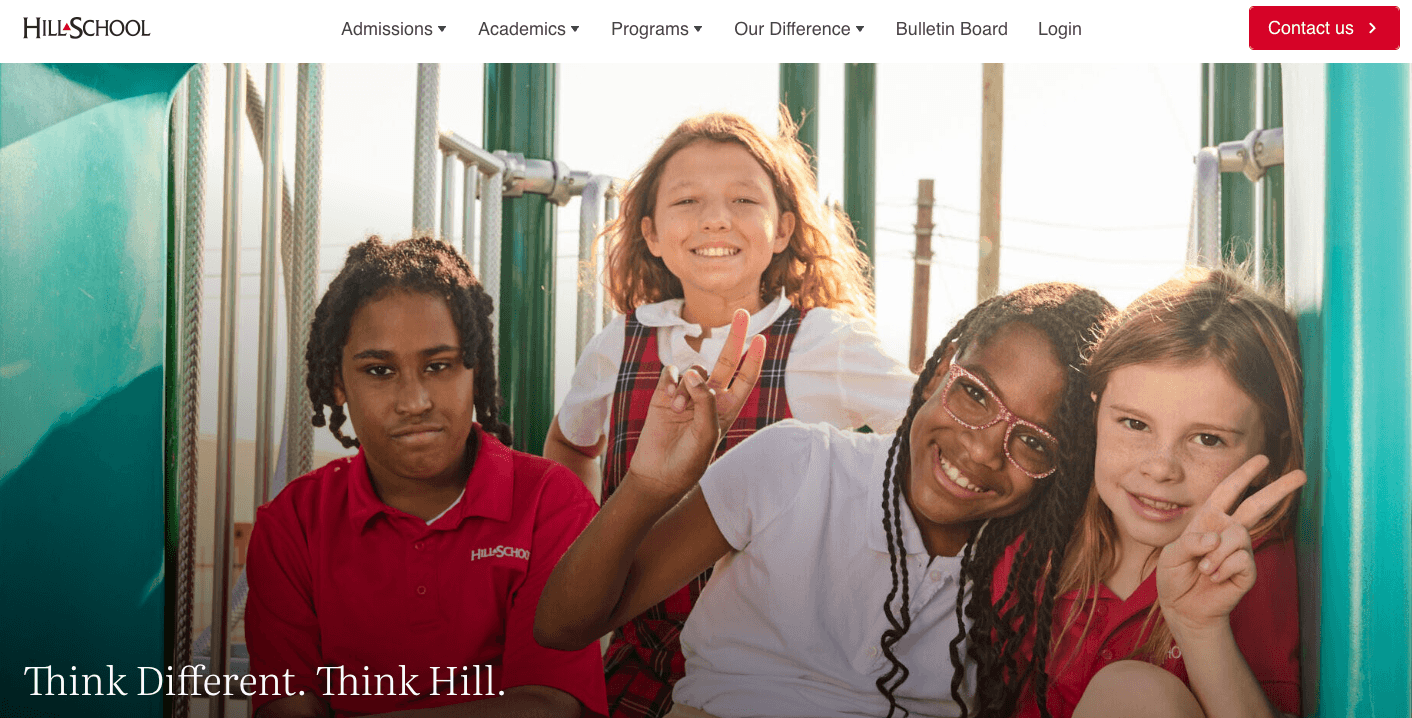 Hill School homepage