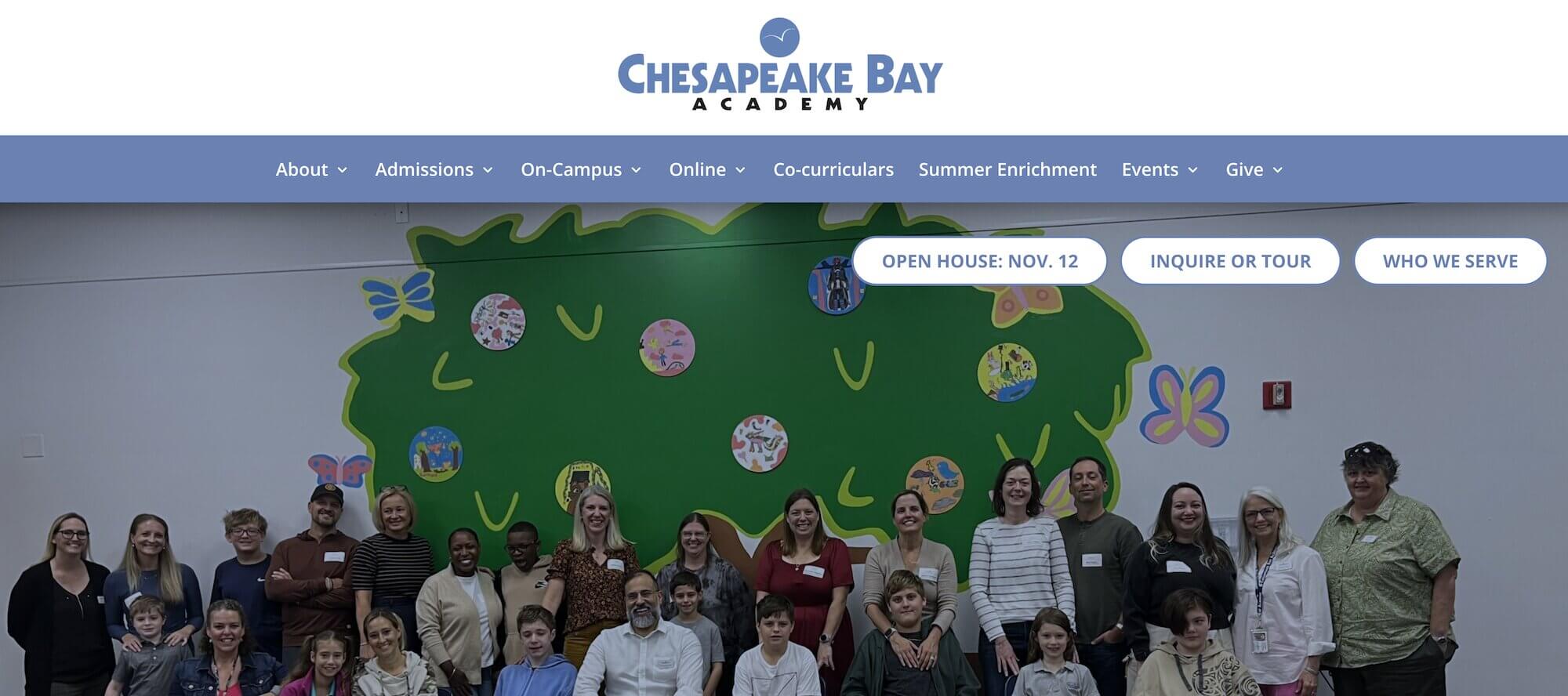 Chesapeake Bay Academy homepage