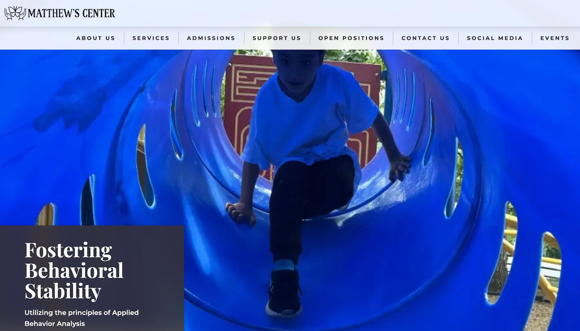 Matthew's Center homepage: Fostering Behavioral Stability