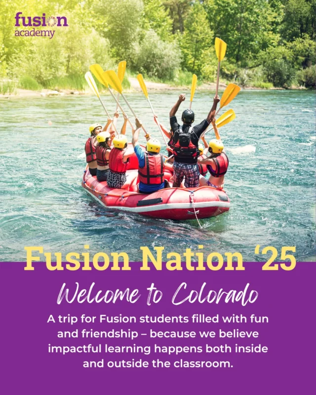 From hiking and rafting to exploring downtown Denver, Fusion Nation Colorado is happening August 3–7, 2025 and you won’t want to miss it 🏞️ 

Plus: Earn 5 academic credits while making unforgettable memories with friends!

Enrollment is open now! A $100 deposit holds your spot and goes toward the total trip fee of $1,665 per traveler.

Registration closes May 23! Talk to your campus administrator to learn more or sign up🎒

#fusionacademy #fusionnation #summer