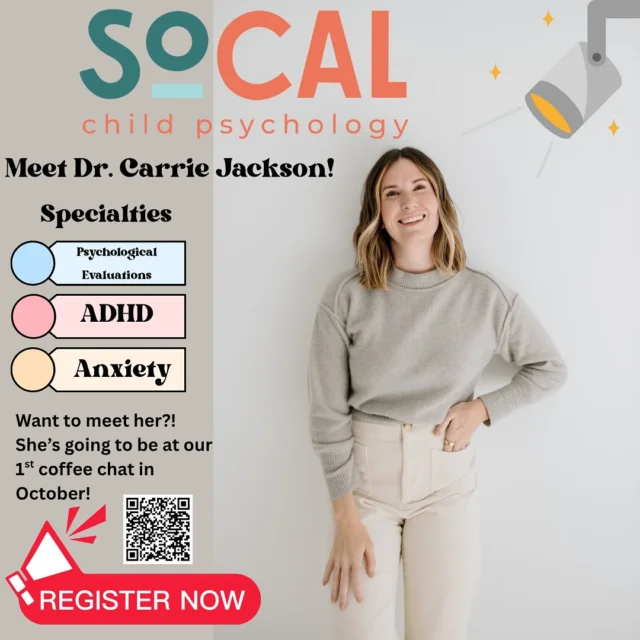 Sign up now for our October coffee chat on October 10th at the San Diego Scripps Ranch campus 😀