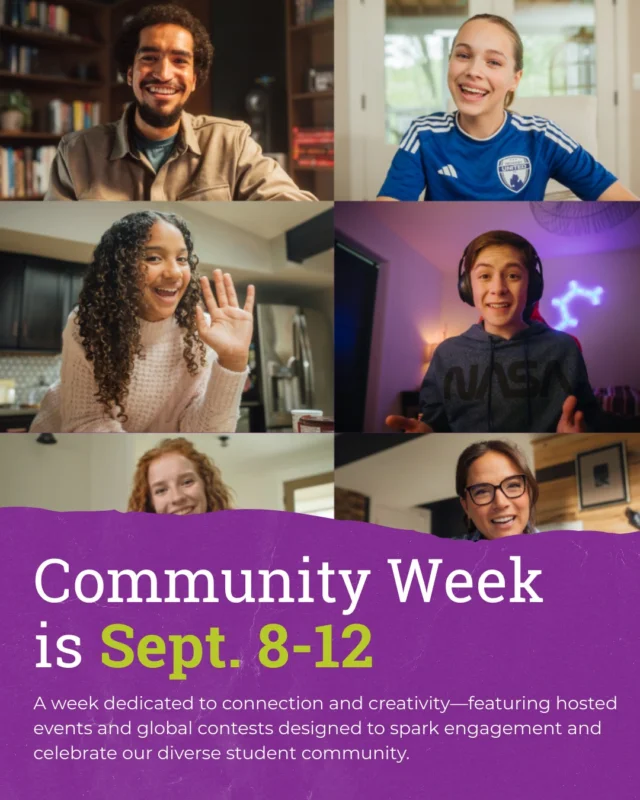 STUDENTS: You don't want to miss Community Week happening September 8-12! It will be a themed week full of connection and creativity 💃

This special week will feature hosted events, student activities, and exciting opportunities like global contests and friendly competitions—designed to spark engagement and celebrate our diverse student community. 

Head to the Neighborhood link in our bio to learn more and participate!

#fusionacademy #backtoschool