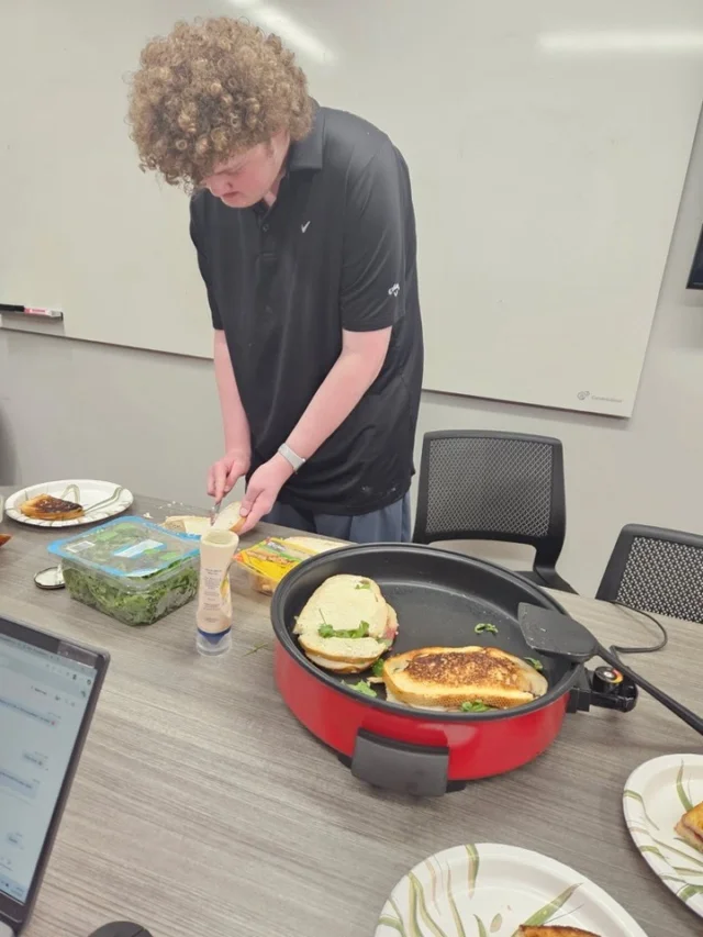🍴✨ At Fusion, every class is taught 1-to-1 so students can dive deeper into their passions—and today that meant cooking!

Here's to our first 1-to-1 culinary lesson of the year, and the menu was as creative as it was delicious: grilled sandwiches layered with turkey, creamy goat cheese, sweet blackberry jam, and fresh arugula. 🥪💜

The best part? With our personalized approach, our student wasn’t just following a recipe—he was learning at his own pace, asking questions along the way, and building confidence in the kitchen. 👩‍🍳

Here’s to many more flavorful adventures ahead! 🌟

#FusionAcademy #1to1Education #PersonalizedLearning #CookingClass #LoveMotivateTeach