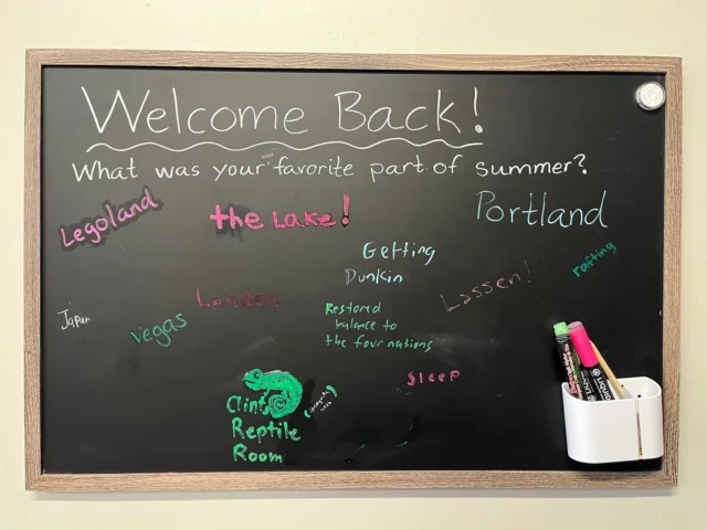 So fun to hear about everyone's favorite part of summer! Welcome back everyone! Hope you're enjoying the new school year.