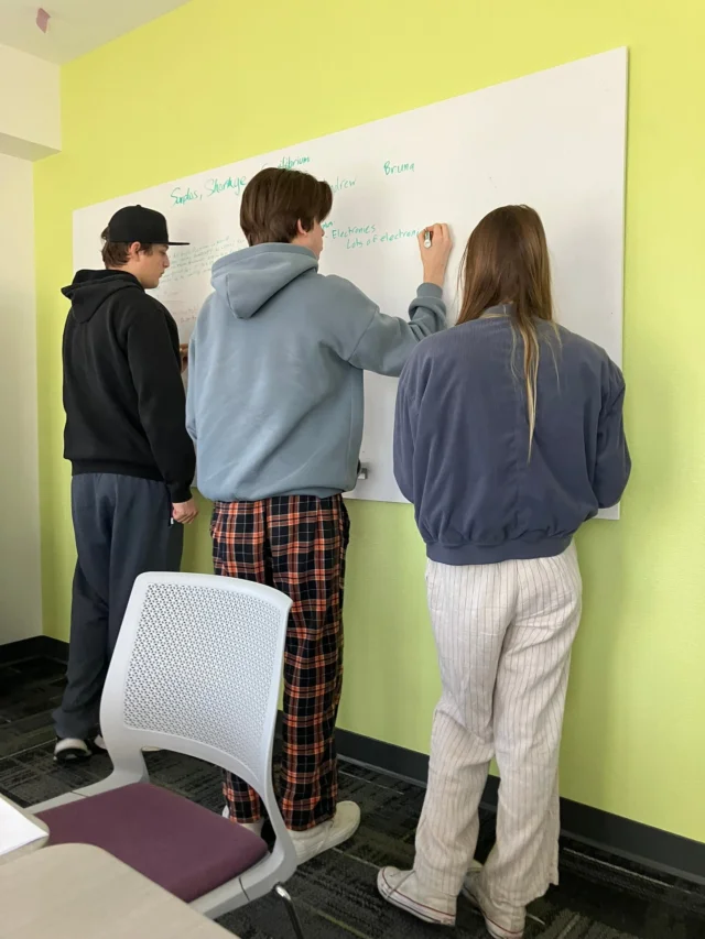 Collaboration in Action! 💡📊
Check out these genius students working together on the whiteboard during their Senior-Level Economics class! We absolutely love seeing collaboration, creativity, and critical thinking come to life here on campus. 🤝
These three future economists are tackling problems as a team — sharing ideas, debating solutions, and supporting each other every step of the way. This is what Fusion learning is all about: hands-on, engaging, and personalized education that prepares our students for the real world! 🌍💼

#FusionAcademy #FusionSB #StudentCollaboration #Economics #CriticalThinking #FutureEconomists #HandsOnLearning #ProjectBasedLearning #FusionCommunity #TheSchoolThatChangesEverything