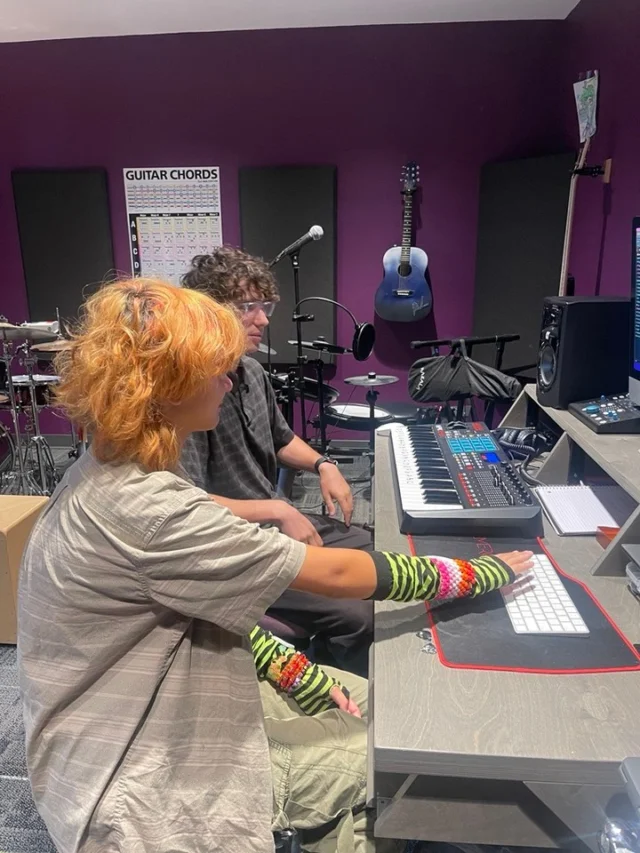 🎶 Music Room Happenings! 🎶
Here’s a peek into the magic happening in our music room at Fusion Academy Santa Barbara! Our talented student, A, is working closely with their teacher, Harrison, crafting some seriously sick beats during their weekly Friday jam session. 🥁🎹 It’s amazing to see students taking ownership of their learning while exploring their creativity and building real music skills at the same time.
The music room is one of our favorite spots on campus because it’s full of collaboration, experimentation, and laughter. Every week, students like A get the chance to experiment with rhythm, melody, and production techniques—all while having a blast and expressing themselves. We can’t wait to hear the final tracks and see where A’s creativity takes them! Keep up the amazing work—you’re inspiring all of us! 🌟

#FusionAcademy #FusionSantaBarbara #StudentSpotlight #MusicRoomMagic #BeatMaking #CreativeLearning #SantaBarbaraStudents #HandsOnLearning #StudentCreativity #TheSchoolThatChangesEverything #FridayFun #MakingMusic #FutureMusicians #MusicEducation #StudentInnovation #InspiringLearning