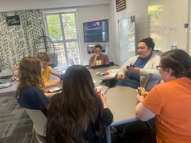 🎲 Tabletop Time in Social Homework Café! ♠️♥️♣️♦️
Here on campus, we cannot get enough of our favorite board and card games! During Tabletop Gaming Club, students gather for friendly competition, laughter, and plenty of strategy as they play together in Social Homework Café.
It’s amazing to see so much engagement, collaboration, and community — all while having a blast! Whether it’s building teamwork or just kicking back after a hard day’s work, these games always bring our students together.

#FusionAcademy #FusionSantaBarbara #TabletopGamingClub #SocialHomeworkCafe #StudentEngagement #CommunityBuilding #FusionFun #TheSchoolThatChangesEverything #BoardGames #CardGames