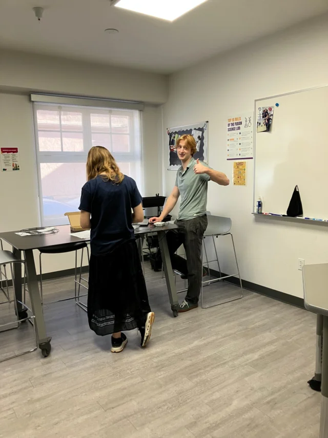 🔬 Science in Action! 🔬
Check out E and Angus hard at work in the lab! 🧪 They’re testing and proving the law featured in E’s infographic from Monday’s post — can you guess which one it is? 👀
There’s so much collaboration and curiosity happening on campus as students explore real-world science hands-on. We love seeing our students think like scientists and bring abstract concepts to life through experimentation! 💡⚗️
#FusionSantaBarbara #FusionAcademy #StudentWork #STEM #ScienceLab #HandsOnLearning #BoylesLaw #ChemistryInAction #FusionStrong #SantaBarbaraStudents