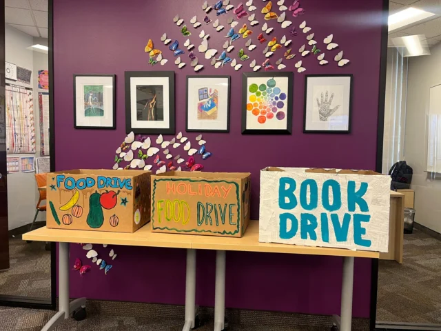 Students were really engaged in decorating boxes for a Book Drive and Holiday Food Drive for the November/December CAP project. Thanks to our National Honor Society Chapter for getting this going!

#alwayslearning #Pleasanton #EducationThatFits #fusionacademy #education #educationmatters #alternativelearning #alternativelearningsystem #alternativelearningspace