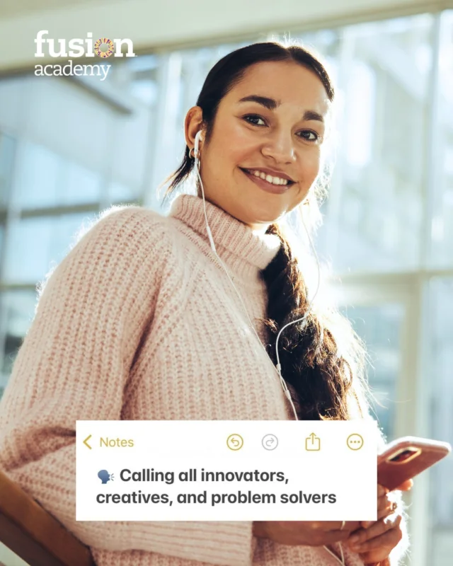 Students: Got a bold idea that could change the world? 🤩

The Limitless Innovation Scholarship gives full-time Fusion students in grades 9-12 the funding and mentorship to make it real. Pitch your vision, wow our leaders, and showcase your project on a global stage in May 2026.

Head to the Neighborhood to learn more and submit your application! 💜

#fusionacademy #learndifferently #scholarship