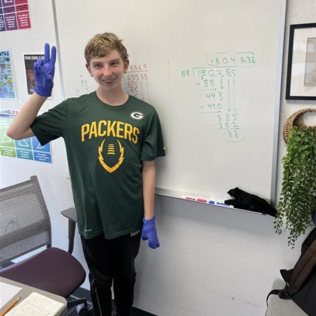 J just crushed a seriously impressive math challenge this week! He took on the long division problem 132,385 ÷ 88, using numbers inspired by his four favorite players on the SF 49ers — talk about bringing personality and fun into academics! 🙌
This is advanced-level math, and J powered through it with focus, determination, and such a positive attitude. Watching him break down big numbers step-by-step was incredible, and we’re so proud of the confidence he’s building in Angus' class. Moments like these remind us how fun and meaningful learning can be when students get to connect their interests with their academics! 🌟
Keep it up, J — you’re on fire! 🔥💪
We love seeing your growth every single week!

#FusionAcademy #FusionAcademySantaBarbara #StudentWorkHighlight #PersonalizedLearning #OneToOneEducation #MathSkills #LongDivision #49ersFans #CreativeLearning #AcademicSuccess #InspireEducation #SantaBarbaraSchools #PrivateSchoolLife #FusionFamily