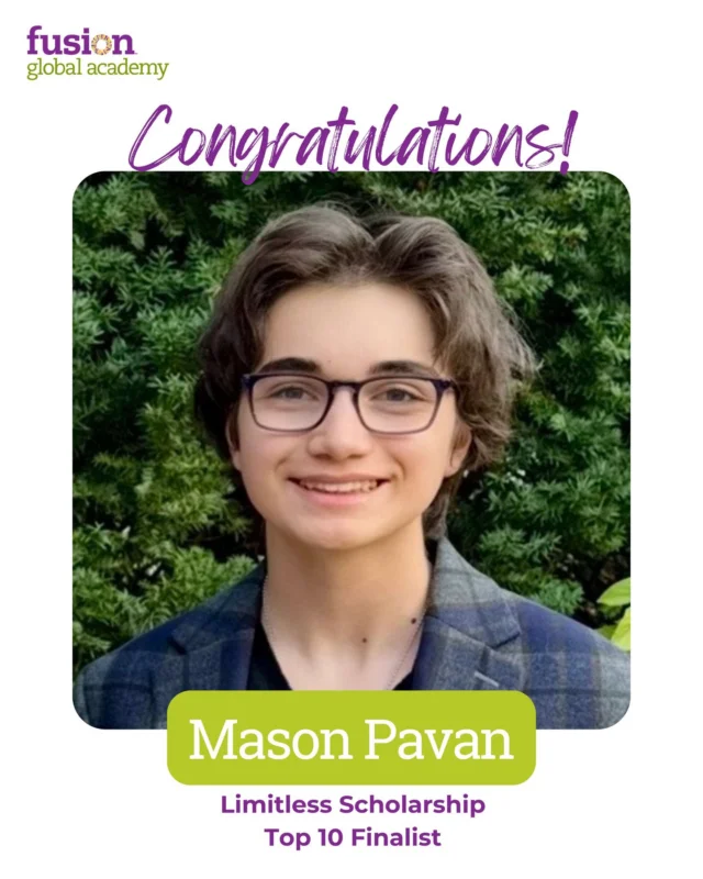 Innovation in action 🚀

We’re proud to celebrate FGA student Mason Pavan, who has been named a Top 10 Finalist for Fusion’s Limitless Innovation Scholarship, recognizing his big ideas and innovative thinking.

Visit the link in our bio to learn more! #LimitlessInnovation #FGAPride #StudentSpotlight
